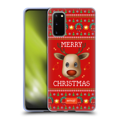 emoji® Ugly Christmas Reindeer Soft Gel Case for Samsung Galaxy S20 / S20 5G