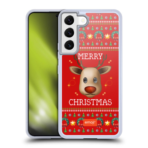 emoji® Ugly Christmas Reindeer Soft Gel Case for Samsung Galaxy S22 5G