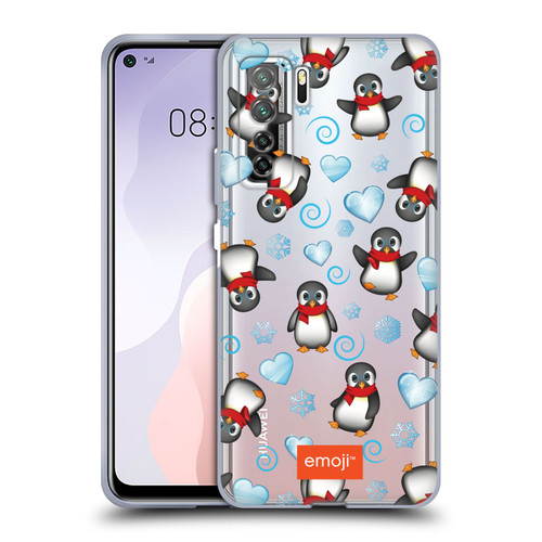 emoji® Winter Wonderland Penguins Soft Gel Case for Huawei Nova 7 SE/P40 Lite 5G