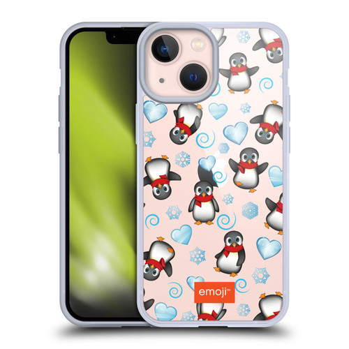 emoji® Winter Wonderland Penguins Soft Gel Case for Apple iPhone 13 Mini