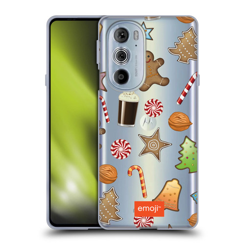 emoji® Winter Wonderland Christmas Cookies Soft Gel Case for Motorola Edge X30