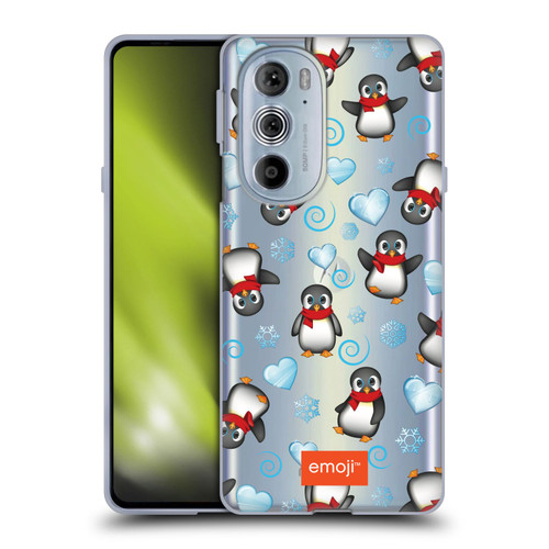 emoji® Winter Wonderland Penguins Soft Gel Case for Motorola Edge X30