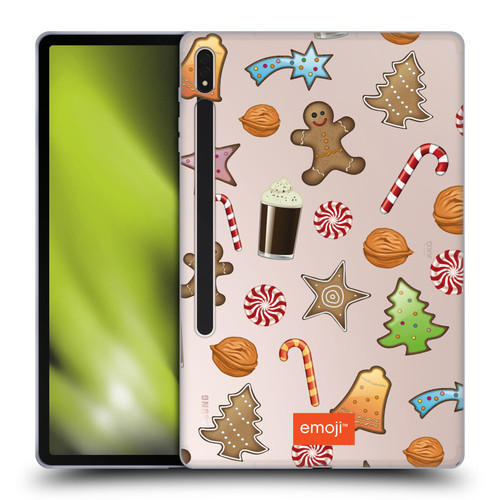 emoji® Winter Wonderland Christmas Cookies Soft Gel Case for Samsung Galaxy Tab S8 Plus