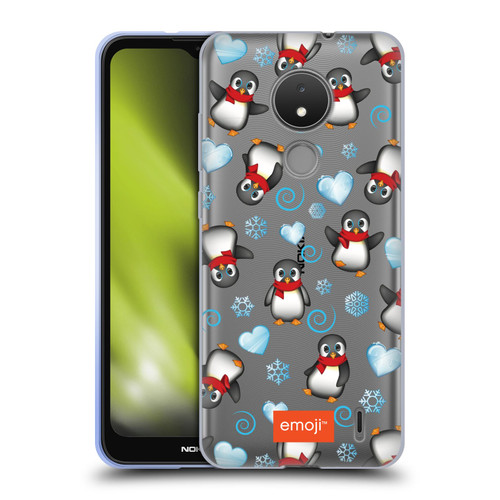 emoji® Winter Wonderland Penguins Soft Gel Case for Nokia C21