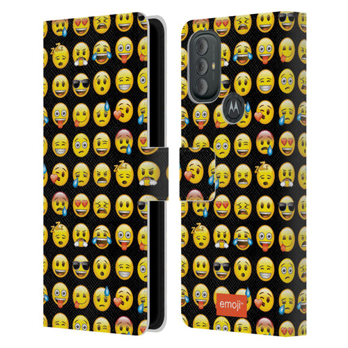 emoji® Smileys Pattern Leather Book Wallet Case Cover For Motorola Moto G10 / Moto G20 / Moto G30