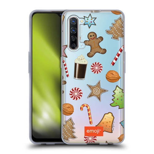 emoji® Winter Wonderland Christmas Cookies Soft Gel Case for OPPO Find X2 Lite 5G