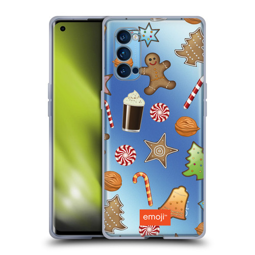 emoji® Winter Wonderland Christmas Cookies Soft Gel Case for OPPO Reno 4 Pro 5G