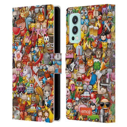 emoji® Trendy Full Pattern Leather Book Wallet Case Cover For OnePlus Nord 2 5G