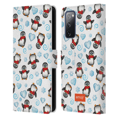 emoji® Winter Wonderland Penguins Leather Book Wallet Case Cover For Samsung Galaxy S20 FE / 5G