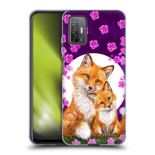 Kayomi Harai Animals And Fantasy Mother & Baby Fox Soft Gel Case for HTC Desire 21 Pro 5G