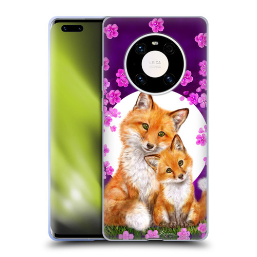 Kayomi Harai Animals And Fantasy Mother & Baby Fox Soft Gel Case for Huawei Mate 40 Pro 5G