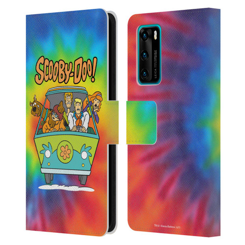 Scooby-Doo Mystery Inc. Tie Dye Leather Book Wallet Case Cover For Huawei P40 5G