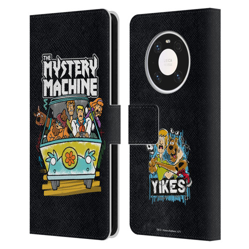 Scooby-Doo Mystery Inc. Grunge Mystery Machine Leather Book Wallet Case Cover For Huawei Mate 40 Pro 5G