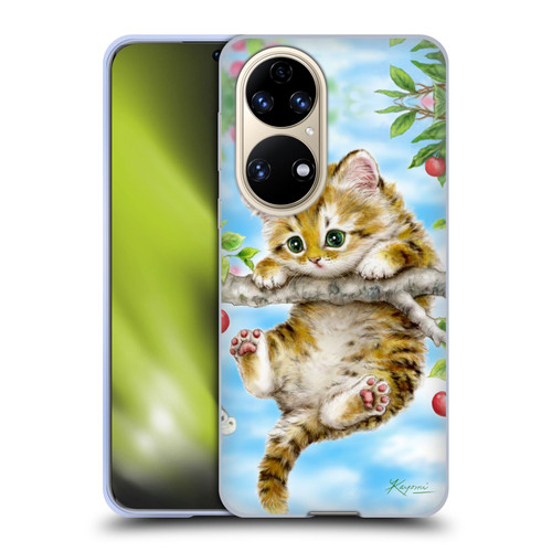 Kayomi Harai Animals And Fantasy Cherry Tree Kitten Soft Gel Case for Huawei P50