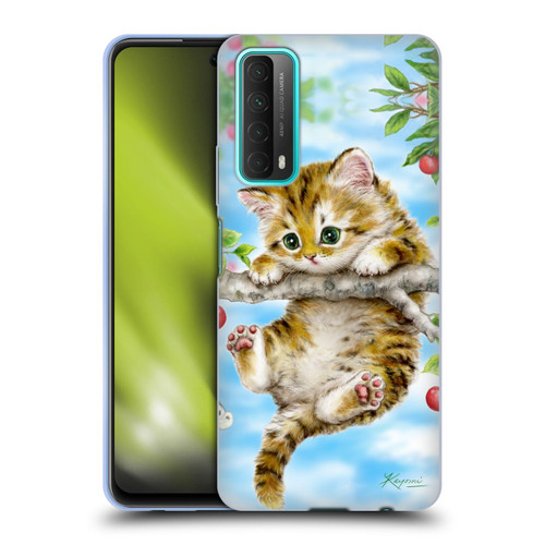 Kayomi Harai Animals And Fantasy Cherry Tree Kitten Soft Gel Case for Huawei P Smart (2021)