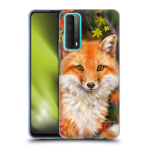 Kayomi Harai Animals And Fantasy Fox With Autumn Leaves Soft Gel Case for Huawei P Smart (2021)