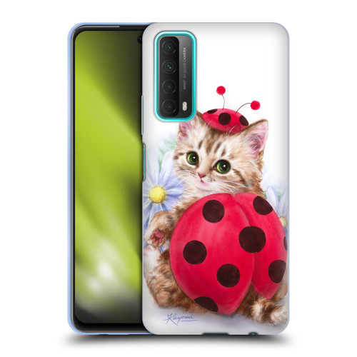 Kayomi Harai Animals And Fantasy Kitten Cat Lady Bug Soft Gel Case for Huawei P Smart (2021)