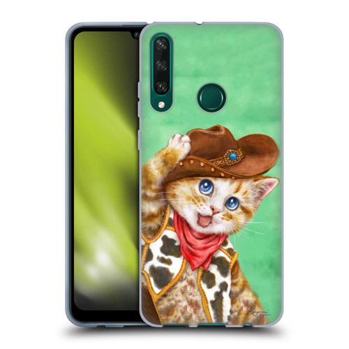 Kayomi Harai Animals And Fantasy Cowboy Kitten Soft Gel Case for Huawei Y6p