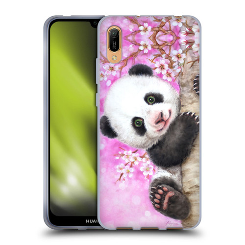 Kayomi Harai Animals And Fantasy Cherry Blossom Panda Soft Gel Case for Huawei Y6 Pro (2019)