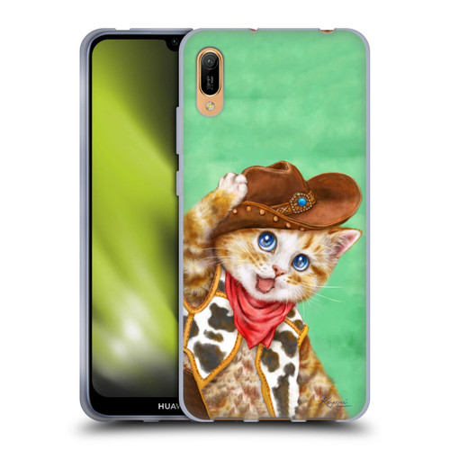 Kayomi Harai Animals And Fantasy Cowboy Kitten Soft Gel Case for Huawei Y6 Pro (2019)