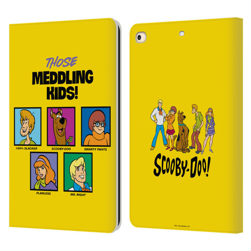 Scooby-Doo Mystery Inc. Meddling Kids Leather Book Wallet Case Cover For Apple iPad 9.7 2017 / iPad 9.7 2018
