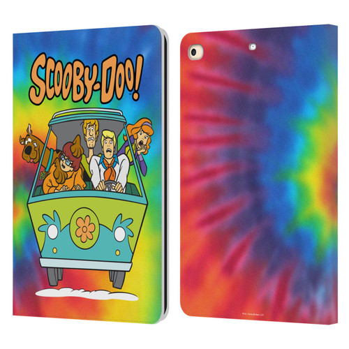 Scooby-Doo Mystery Inc. Tie Dye Leather Book Wallet Case Cover For Apple iPad 9.7 2017 / iPad 9.7 2018