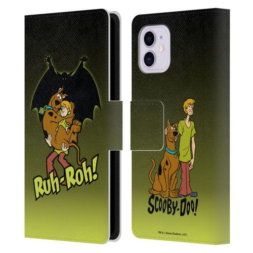 Scooby-Doo Mystery Inc. Ruh-Roh Leather Book Wallet Case Cover For Apple iPhone 11