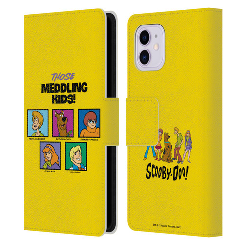 Scooby-Doo Mystery Inc. Meddling Kids Leather Book Wallet Case Cover For Apple iPhone 11