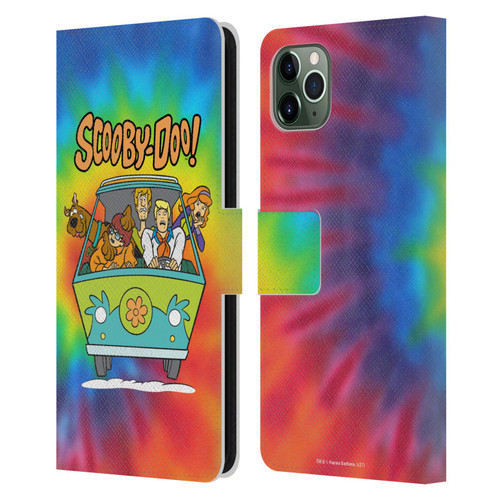 Scooby-Doo Mystery Inc. Tie Dye Leather Book Wallet Case Cover For Apple iPhone 11 Pro Max