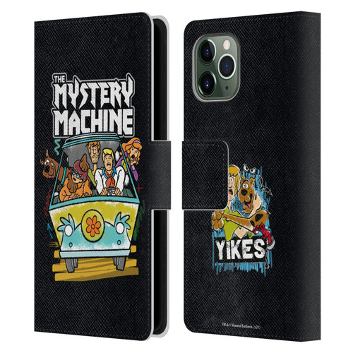 Scooby-Doo Mystery Inc. Grunge Mystery Machine Leather Book Wallet Case Cover For Apple iPhone 11 Pro
