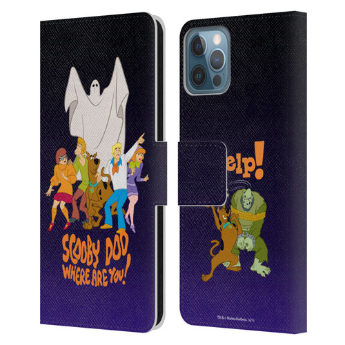 Scooby-Doo Mystery Inc. Where Are You? Leather Book Wallet Case Cover For Apple iPhone 12 / iPhone 12 Pro