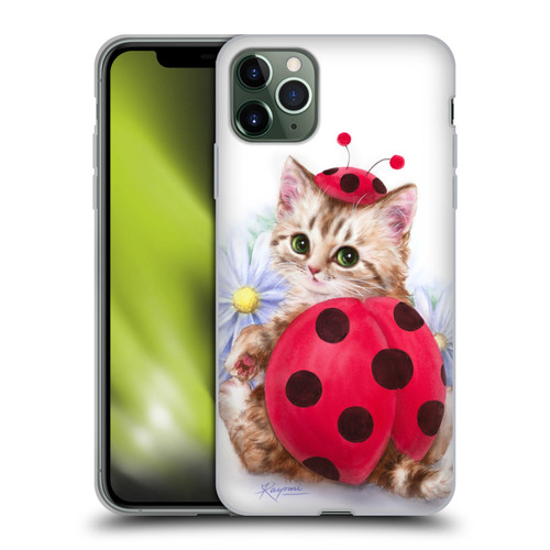 Kayomi Harai Animals And Fantasy Kitten Cat Lady Bug Soft Gel Case for Apple iPhone 11 Pro Max