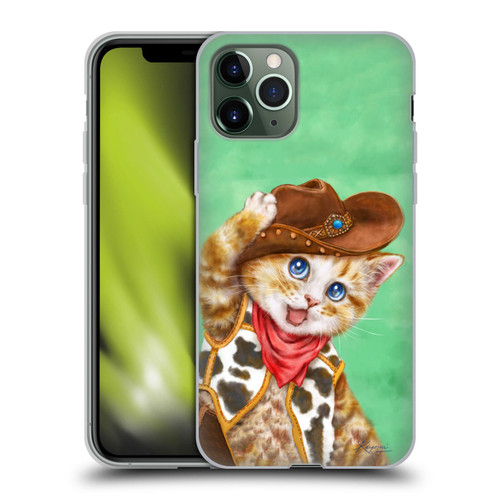 Kayomi Harai Animals And Fantasy Cowboy Kitten Soft Gel Case for Apple iPhone 11 Pro