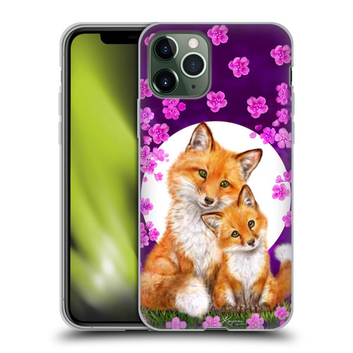 Kayomi Harai Animals And Fantasy Mother & Baby Fox Soft Gel Case for Apple iPhone 11 Pro