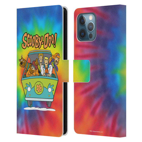 Scooby-Doo Mystery Inc. Tie Dye Leather Book Wallet Case Cover For Apple iPhone 12 Pro Max