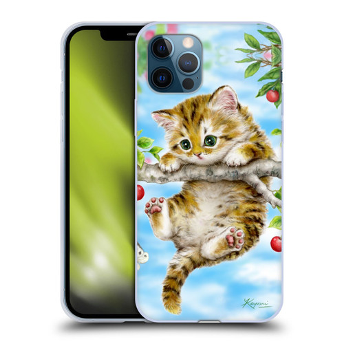 Kayomi Harai Animals And Fantasy Cherry Tree Kitten Soft Gel Case for Apple iPhone 12 / iPhone 12 Pro