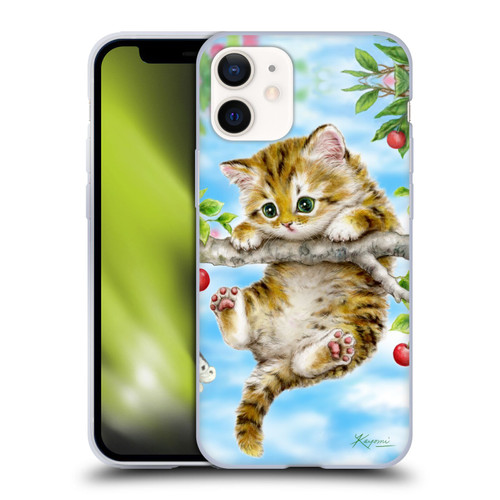 Kayomi Harai Animals And Fantasy Cherry Tree Kitten Soft Gel Case for Apple iPhone 12 Mini