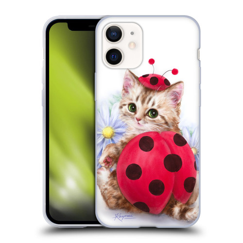 Kayomi Harai Animals And Fantasy Kitten Cat Lady Bug Soft Gel Case for Apple iPhone 12 Mini