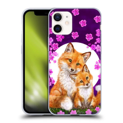 Kayomi Harai Animals And Fantasy Mother & Baby Fox Soft Gel Case for Apple iPhone 12 Mini