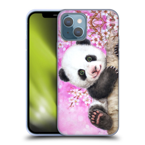 Kayomi Harai Animals And Fantasy Cherry Blossom Panda Soft Gel Case for Apple iPhone 13