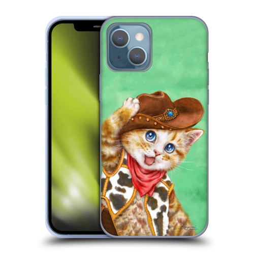 Kayomi Harai Animals And Fantasy Cowboy Kitten Soft Gel Case for Apple iPhone 13