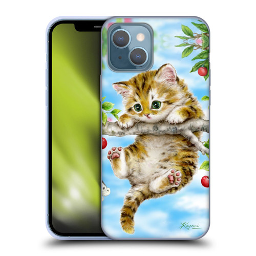 Kayomi Harai Animals And Fantasy Cherry Tree Kitten Soft Gel Case for Apple iPhone 13