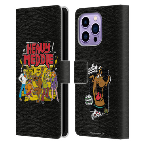 Scooby-Doo Mystery Inc. Heavy Meddle Leather Book Wallet Case Cover For Apple iPhone 14 Pro Max