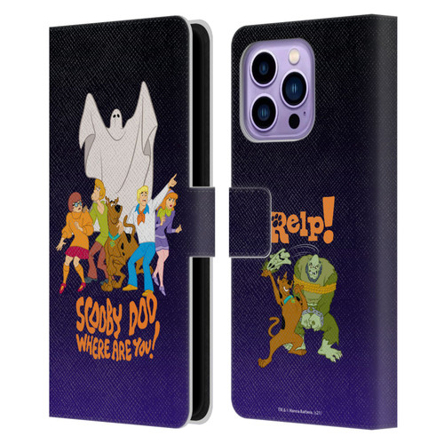 Scooby-Doo Mystery Inc. Where Are You? Leather Book Wallet Case Cover For Apple iPhone 14 Pro Max
