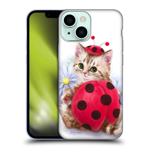 Kayomi Harai Animals And Fantasy Kitten Cat Lady Bug Soft Gel Case for Apple iPhone 13 Mini