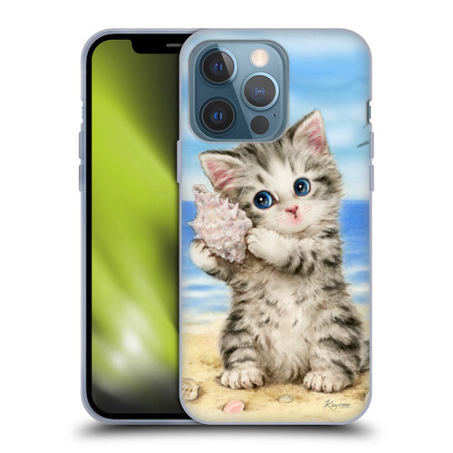 Kayomi Harai Animals And Fantasy Seashell Kitten At Beach Soft Gel Case for Apple iPhone 13 Pro