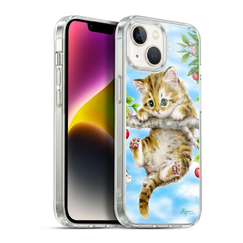 Kayomi Harai Animals And Fantasy Cherry Tree Kitten Soft Gel Case for Apple iPhone 14