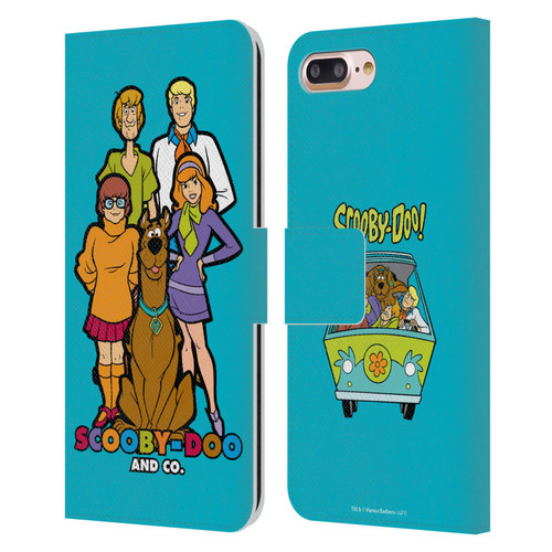 Scooby-Doo Mystery Inc. Scooby-Doo And Co. Leather Book Wallet Case Cover For Apple iPhone 7 Plus / iPhone 8 Plus