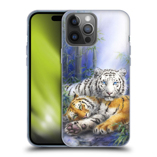 Kayomi Harai Animals And Fantasy Asian Tiger Couple Soft Gel Case for Apple iPhone 14 Pro Max
