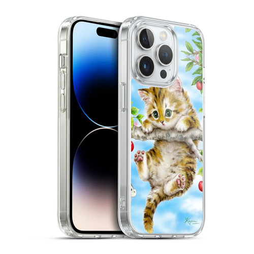 Kayomi Harai Animals And Fantasy Cherry Tree Kitten Soft Gel Case for Apple iPhone 14 Pro